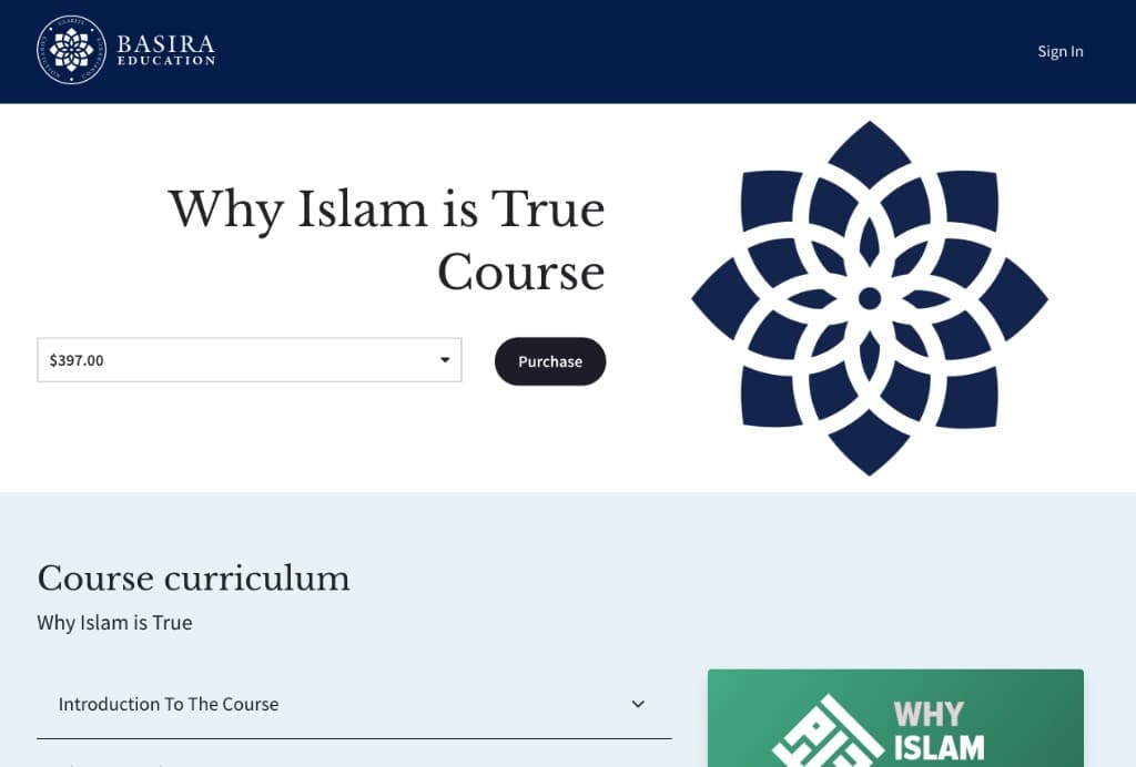 Basira Education course experience preview